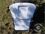 Folding Chair 48x43x89 cm, Light grey/White, 24 pcs.