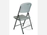 Folding Chair 48x43x89 cm, Light grey/White, 24 pcs.