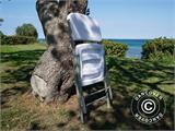 Folding Chair 48x43x89 cm, Light grey/White, 24 pcs.