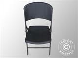 Cadeiras desdobráveis 48x43x89cm, Preto, 24 unid.
