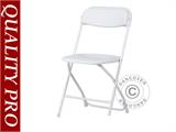 Cadeiras desdobráveis 44x44x80cm, Branco, 8 unid.