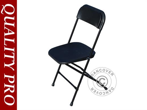 Cadeiras desdobráveis 44x44x80cm, Preto, 8 unid.