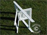 Padded Folding Chairs 44x46x77 cm, White, 8 pcs.