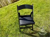 Sulankstoma kėdė, Juoda, 44x46x77cm, 4 vnt.