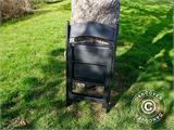Krzesła składane, Czarny, 44x46x77cm, 4 szt.