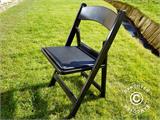 Padded Folding Chairs Black 44x46x77 cm, 8 pcs.