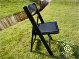 Saliekams krēsls Melns 44x46x77cm, 8 gab.
