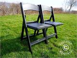 Padded Folding Chairs Black 44x46x77 cm, 8 pcs.