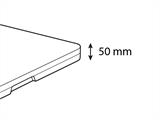 Table pliante, 244x76x74cm, gris clair (25 pcs.) Table pliante, 244x76x74cm, gris clair (25 pcs.) - 1