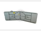 Table pliante, 244x76x74cm, gris clair (25 pcs.) Table pliante, 244x76x74cm, gris clair (25 pcs.) - 5