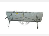 Table pliante, 244x76x74cm, gris clair (25 pcs.) Table pliante, 244x76x74cm, gris clair (25 pcs.) - 6