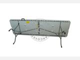 Folding Table 244x76x74cm, Light grey (25 pcs.)