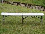 Folding Bench 183x28x43 cm, Light grey (1 pc.)