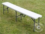 Folding Bench 183x28x43 cm, Light grey (1 pc.)