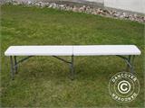 Folding Bench 183x28x43 cm, Light grey (1 pc.)