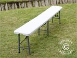 Folding Bench 183x28x43 cm, Light grey (1 pc.)