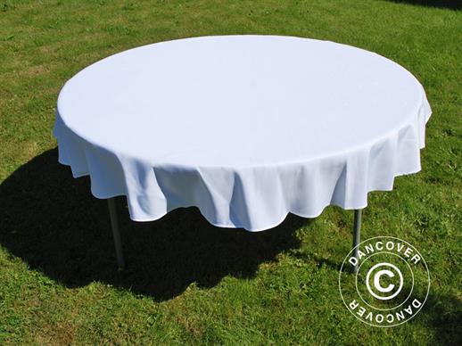Toalha de mesa Ø154x20cm, Branco