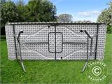 Tavolo banchetto PRO 182x74x74cm, Grigio chiaro (1 pz.) Tavolo banchetto PRO 182x74x74cm, Grigio chiaro (1 pz.)