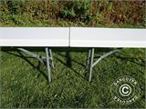 Folding bench 242x28x43 cm, Light grey (1 pc.) ONLY 1 PC. LEFT