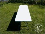 Party package 1 folding table (240 cm) + 2 folding benches (244 cm)