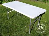 Table pliante 150x72x74cm, Gris clair (1 pièce)