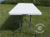 Table pliante 182x74x74cm, Gris clair (1 pcs)