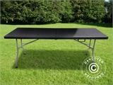 Table pliante 182x74x74cm, Noir (1 pcs)