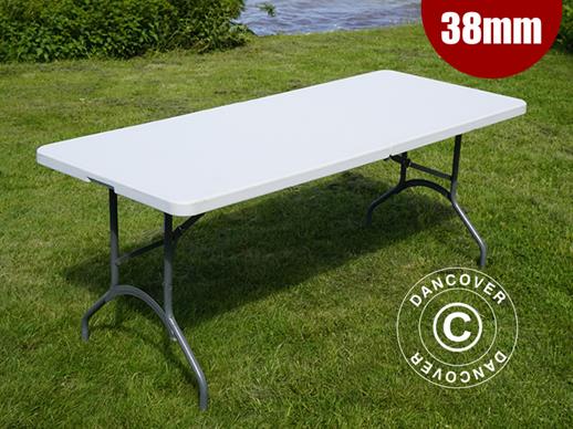 Folding Table 182x74x74 cm, Light Grey (10 pcs.)