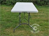 Table pliante 182x74x74cm, Gris clair (1 pce) Table pliante 182x74x74cm, Gris clair (1 pce) - 2