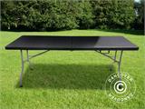 Table pliante 182x74x74cm, Noir (1 pce) Table pliante 182x74x74cm, Noir (1 pce) - 2