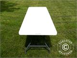 Folding Table 242x74x74 cm, Light Grey (10 pcs.)