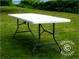 Table pliante 242x74x74cm, Gris clair (10 pcs)
