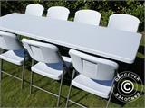 Table pliante PRO 242x76x74cm, Gris clair (1 pce) Table pliante PRO 242x76x74cm, Gris clair (1 pce) - 13