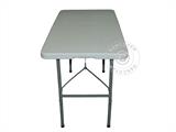 Table pliante 150x72x74cm, Gris clair (10 pièces)