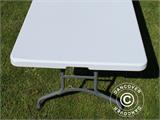 Table pliante PRO 242x76x74cm, Gris clair (25 pièces)