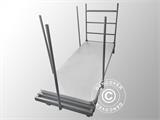 Table trolley, extendable, Grey
