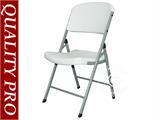 Party package, 1 folding table (153 cm) + 4 chairs, Light grey