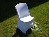 Elastīgs krēslu pārvalks 48x43x89cm, Balts (1 gab.)