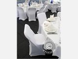 Stretch chair cover 44x44x80 cm, White (1 pc.)