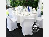 Stretch chair cover 44x44x80 cm, White (1 pc.)