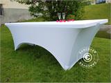 Stretch table cover 183x75x74 cm, White