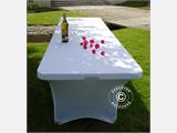 Capa de mesa elástica 183x75x74cm, Branco