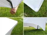 Cubierta flexible para mesa 244x75x74cm, Blanco
