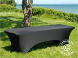 Stretch table Cover 244x75x74 cm, Black