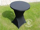 Stretch pöydänpäällinen Ø80x110cm, Musta