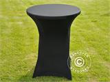 Cubierta flexible para mesa Ø80x110cm, Negro