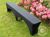 Stretch bench cover 183x28x43 cm, Black