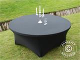 Cubierta flexible para mesa Ø183x74cm, Negro