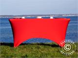 Stretch table cover 183x75x74 cm, Red