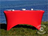Elastyczny pokrowiec na stół 183x75x74cm, Czerwony